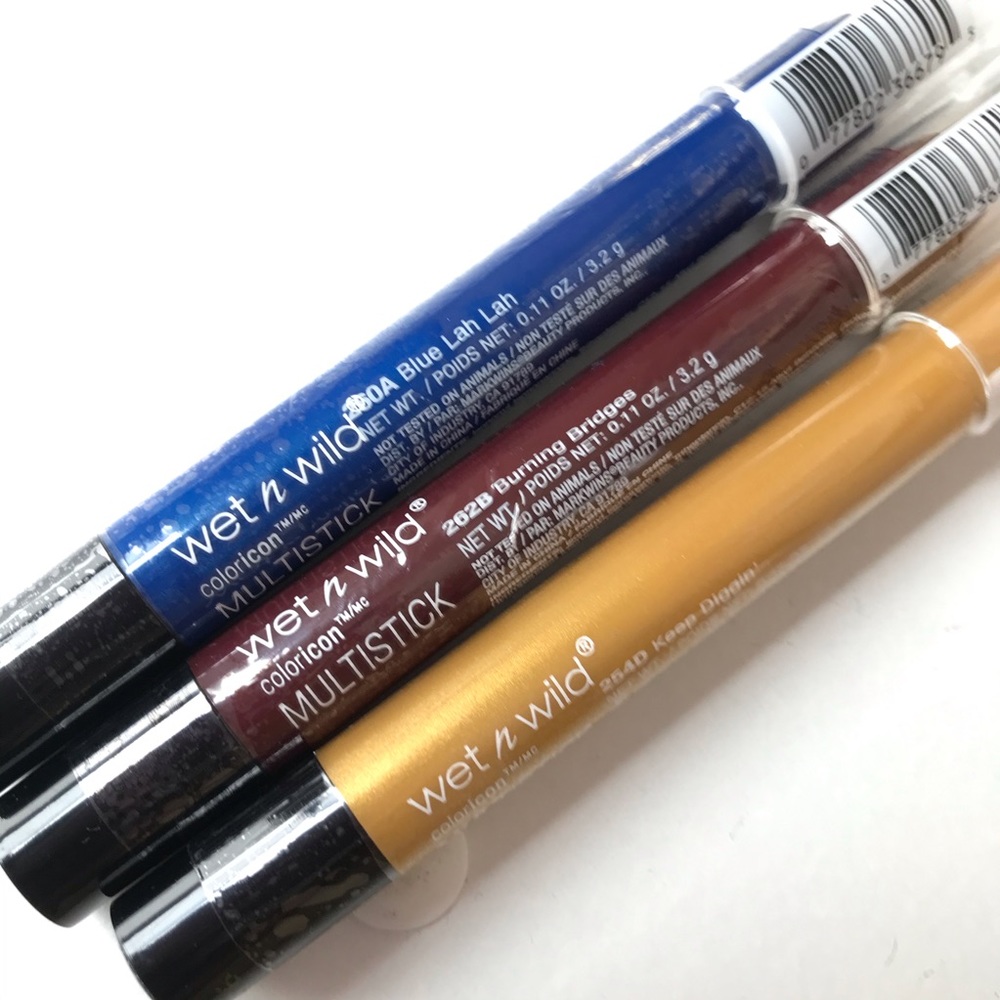 Set of 3 Wet n wild multisticks.